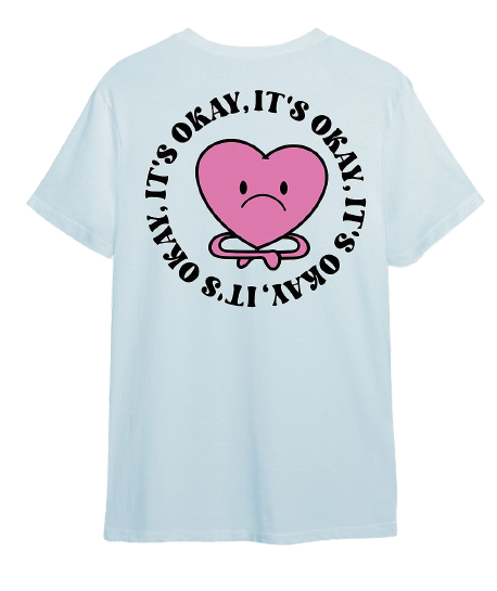 its okay camiseta azul disorder wave